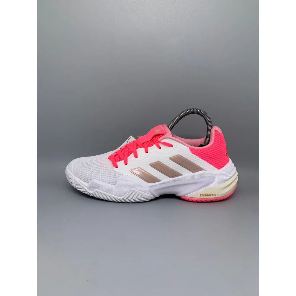 Adidas Barricade 13 W White Pink Tennis Shoes JP9842 Women's Sz 7 NWT
